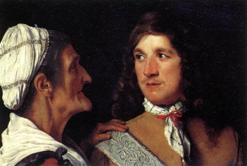 SWEERTS, Michiel Young Man and the Procuress r oil painting picture